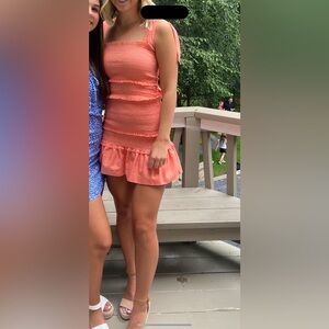 Altar'd State Coral Mini Dress